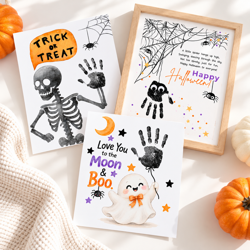 Easy Halloween Handprint Crafts for Kids: Fun, Quick &amp; Adorable Keepsake Ideas