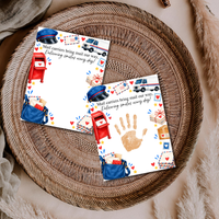 Mail Carrier Handprint Craft for Kids | Community Helpers Printable | Preschool Post Office Activity