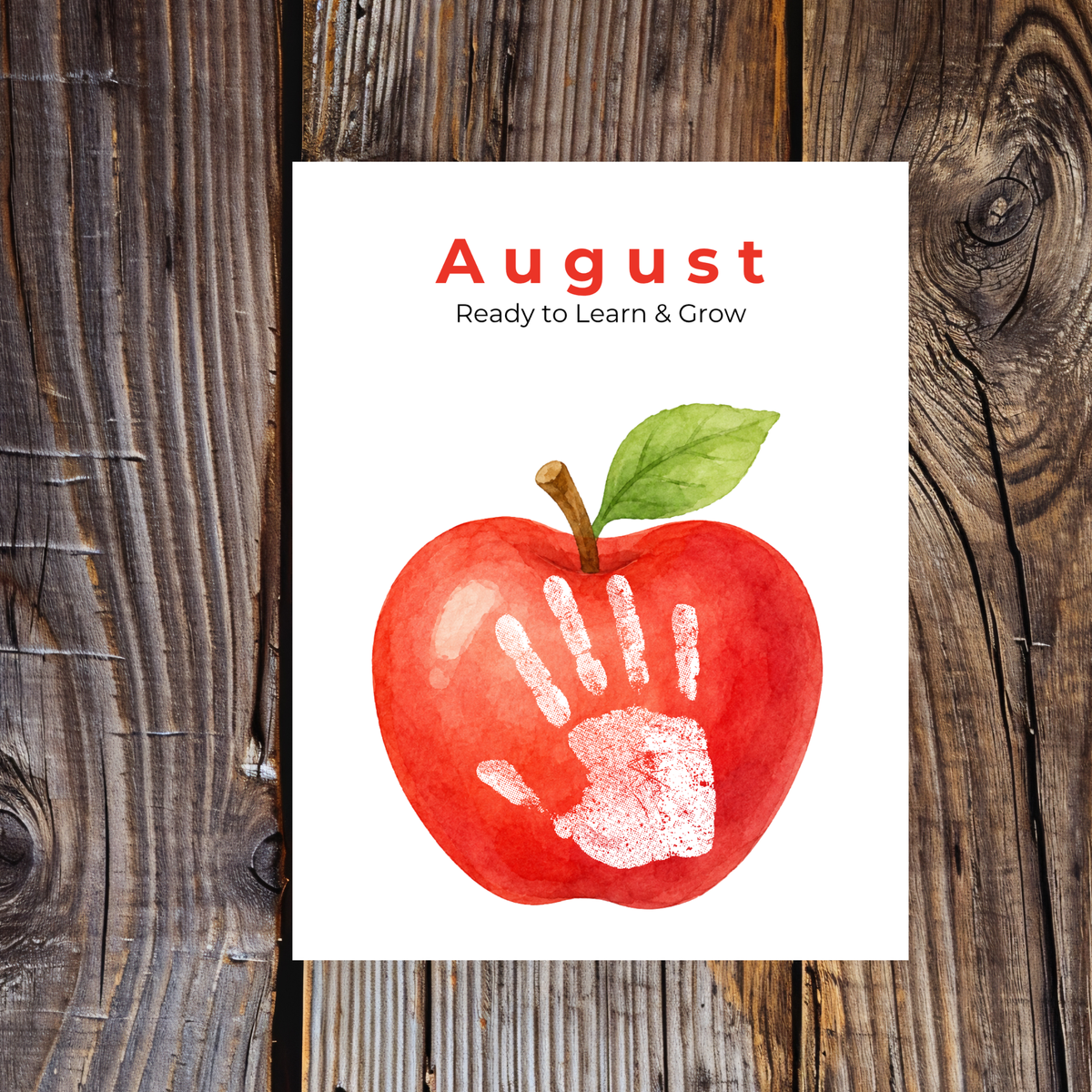 12 Month Handprint Memory Book for Kids | A Year of Little Handprints Printable Keepsake