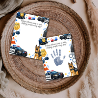 Police Officer Handprint Craft for Kids | Community Helpers Printable | Preschool Police Activity
