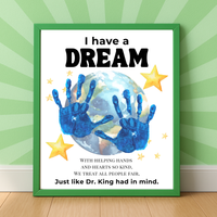 Martin Luther King Jr. I Have a Dream Handprint Craft | MLK Day Kindness & Diversity Activity for Kids