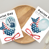 Patriot Day Balloons Handprint Craft for Kids | September 11th Preschool 9/11 Remembrance Activity & Keepsake