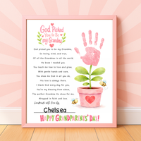 Grandma Grandparents Day Handprint Craft for Kids | God Picked You to Be My Grandma Christian Keepsake