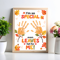 Fall Handprint Craft for Kids | I’m So Special Even Leaves Fall for Me | Autumn Preschool Keepsake