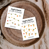 God’s Patch of Little Blessings Fingerprint Pumpkin Craft | Christian Fall Printable for Kids