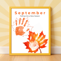 12 Month Handprint Memory Book for Kids | A Year of Little Handprints Printable Keepsake