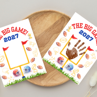 Super Bowl 2027 Handprint Craft for Kids | The Big Game Football Printable | Preschool Sports Keepsake