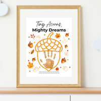 Fall Acorn Outline Craft for Kids | Tiny Acorns Mighty Dreams Preschool Fine Motor & Creative Art Activity