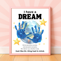 Martin Luther King Jr. I Have a Dream Handprint Craft | MLK Day Kindness & Diversity Activity for Kids