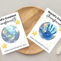 World’s Greatest Grandparents Handprint Craft | Grandparents Day Printable Keepsake for Kids