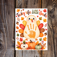 Turkey Handprint Craft for Kids | Turkey-rific Little Hands Thanksgiving Printable | Preschool Fall Keepsake