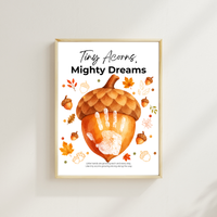 Fall Acorn Handprint Craft for Kids | Tiny Acorns Mighty Dreams Preschool Autumn Activity & Keepsake