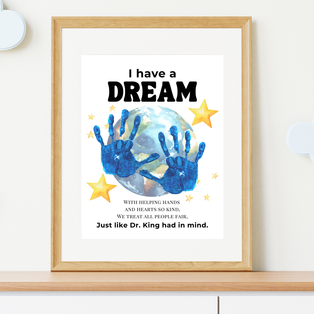 Martin Luther King Jr. I Have a Dream Handprint Craft | MLK Day Kindness & Diversity Activity for Kids