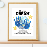 Martin Luther King Jr. I Have a Dream Handprint Craft | MLK Day Kindness & Diversity Activity for Kids