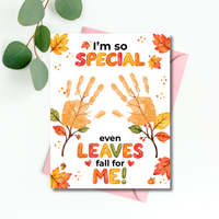Fall Handprint Craft for Kids | I’m So Special Even Leaves Fall for Me | Autumn Preschool Keepsake