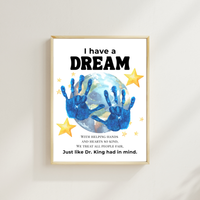 Martin Luther King Jr. I Have a Dream Handprint Craft | MLK Day Kindness & Diversity Activity for Kids