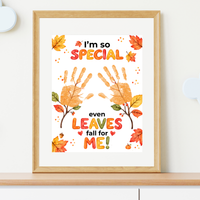 Fall Handprint Craft for Kids | I’m So Special Even Leaves Fall for Me | Autumn Preschool Keepsake