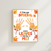 Fall Handprint Craft for Kids | I’m So Special Even Leaves Fall for Me | Autumn Preschool Keepsake