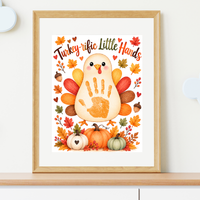 Turkey Handprint Craft for Kids | Turkey-rific Little Hands Thanksgiving Printable | Preschool Fall Keepsake