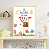 Football Championship 2026 Handprint Craft Printable for Kids | Big Game Keepsake Art | Sports-Themed PDF