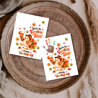 You're the Sweetest Slice Thanksgiving Handprint Craft for Kids | Turkey Keepsake Printable + Free Coloring Page