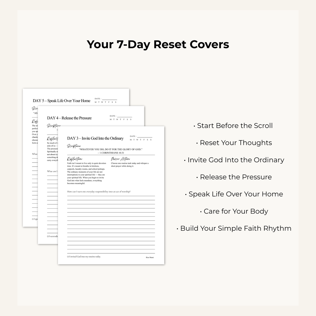 7-Day Faith Reset for Busy Moms | Simple Daily Habits to Reconnect with God