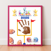 Football Championship 2026 Handprint Craft Printable for Kids | Big Game Keepsake Art | Sports-Themed PDF