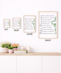 God’s Promises Poster | Christian Wall Art for Kids | Faith-Based Affirmations Print | Scripture Inspired Nursery & Homeschool Decor
