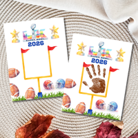 Football Championship 2026 Handprint Craft Printable for Kids | Big Game Keepsake Art | Sports-Themed PDF