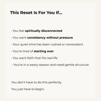 7-Day Faith Reset for Busy Moms | Simple Daily Habits to Reconnect with God