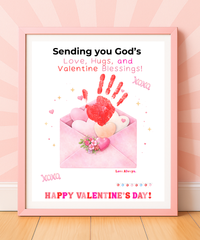 Faith-Based Valentine's Day Handprint Envelope Craft Printable for Kids