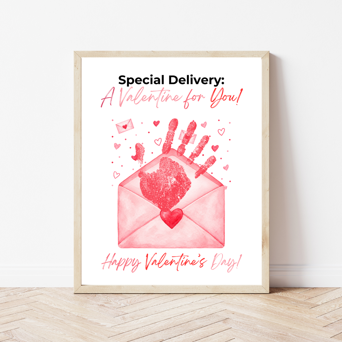Special Delivery Valentine Handprint Craft | Valentine Envelope Printable Keepsake for Kids