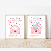 Christian Valentine Envelope Handprint Craft | Blessed by God Valentine Printable Keepsake for Kids