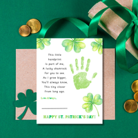 This Little Handprint Shamrock Poem St. Patrick’s Day Handprint Craft Printable | Clover Keepsake Art PDF | Kids St. Patrick’s Day Activity