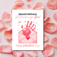 Special Delivery Valentine Handprint Craft | Valentine Envelope Printable Keepsake for Kids