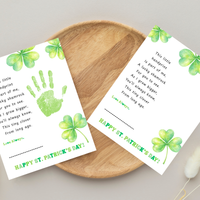 This Little Handprint Shamrock Poem St. Patrick’s Day Handprint Craft Printable | Clover Keepsake Art PDF | Kids St. Patrick’s Day Activity
