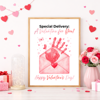 Special Delivery Valentine Handprint Craft | Valentine Envelope Printable Keepsake for Kids