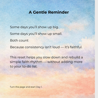 7-Day Faith Reset for Busy Moms | Simple Daily Habits to Reconnect with God