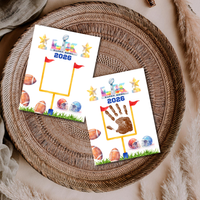 Football Championship 2026 Handprint Craft Printable for Kids | Big Game Keepsake Art | Sports-Themed PDF