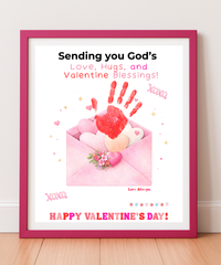 Faith-Based Valentine's Day Handprint Envelope Craft Printable for Kids