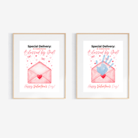 Christian Valentine Envelope Handprint Craft | Blessed by God Valentine Printable Keepsake for Kids