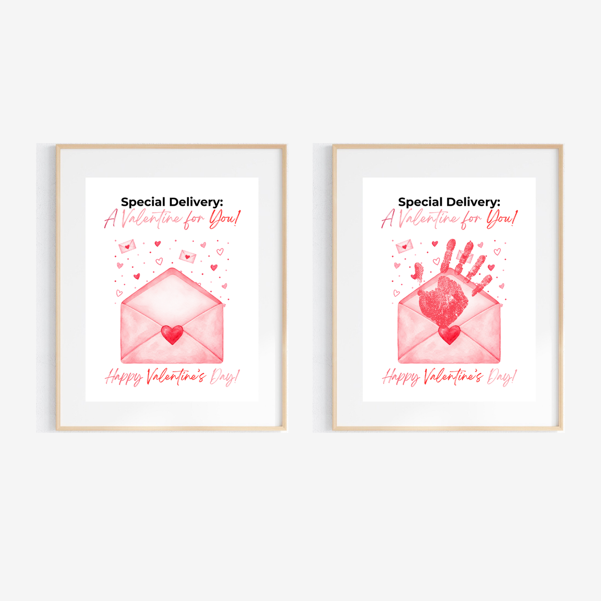 Special Delivery Valentine Handprint Craft | Valentine Envelope Printable Keepsake for Kids