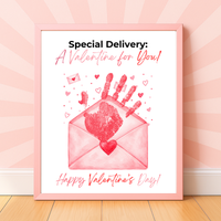 Special Delivery Valentine Handprint Craft | Valentine Envelope Printable Keepsake for Kids