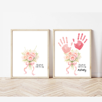 Rose Bouquet Handprint Craft for Kids | Valentine’s Day, Mother’s Day & Birthday Handmade With Love Keepsake