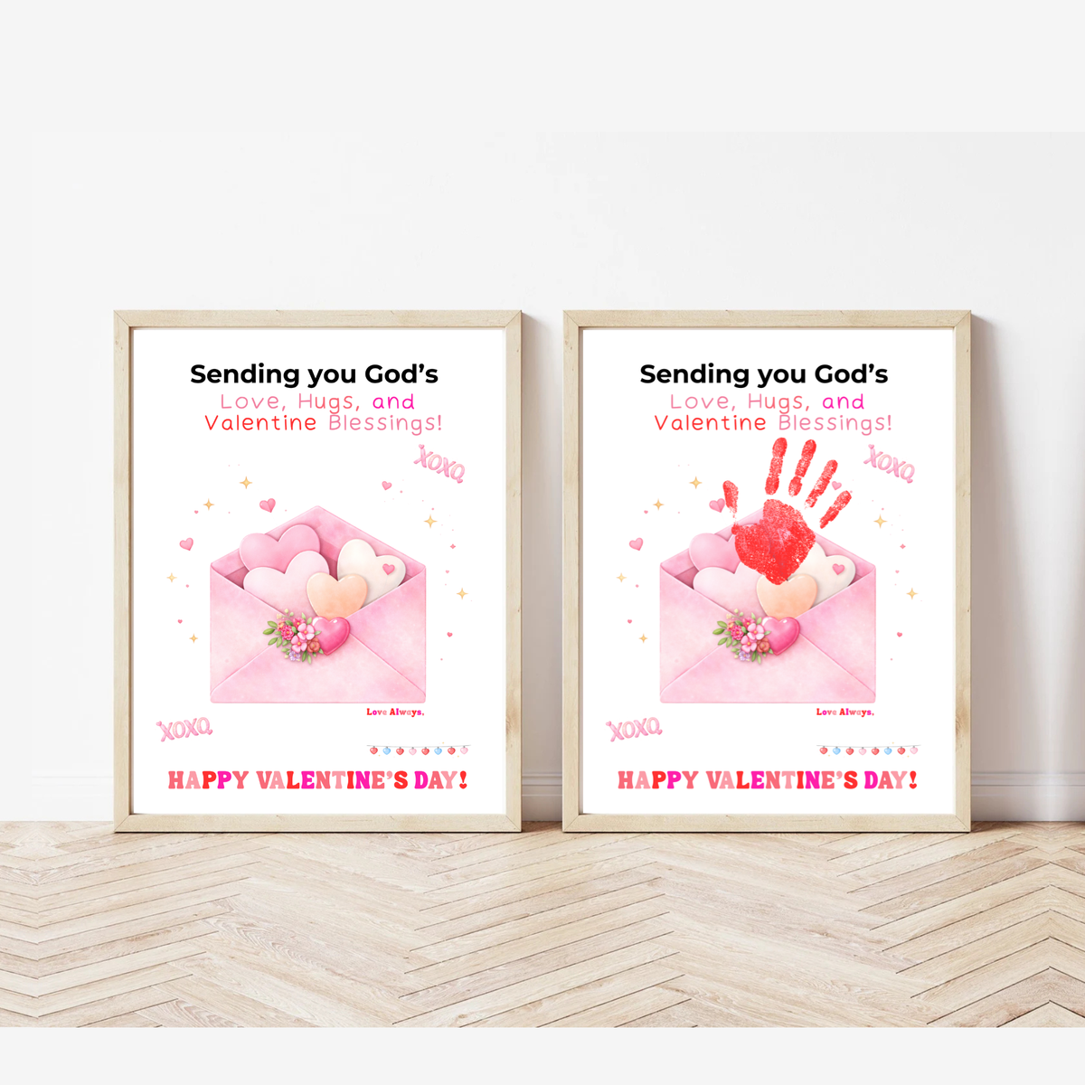 Christian Valentine Handprint Craft for Kids | God’s Love Valentine Blessings | Faith-Based Envelope Keepsake