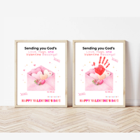 Christian Valentine Handprint Craft for Kids | God’s Love Valentine Blessings | Faith-Based Envelope Keepsake