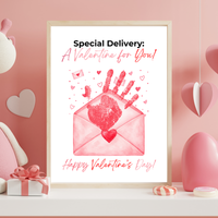 Special Delivery Valentine Handprint Craft | Valentine Envelope Printable Keepsake for Kids