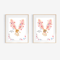 My First Valentine’s Day 2027 Bunny Handprint Craft for Baby | First Valentine Keepsake Printable