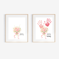 Rose Bouquet Handprint Craft for Kids | Valentine’s Day, Mother’s Day & Birthday Handmade With Love Keepsake
