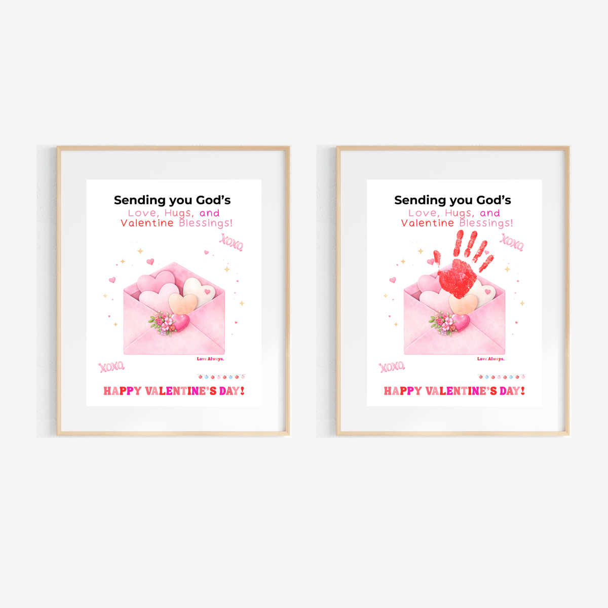 Christian Valentine Handprint Craft for Kids | God’s Love Valentine Blessings | Faith-Based Envelope Keepsake